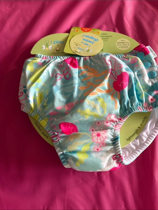 i play. Other - i play. Floral Aqua & Pink Swim Diaper